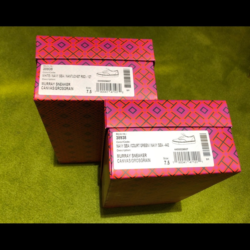 Murray Sneakers Tory Burch size 7.5- two pairs - Picture 5 of 5